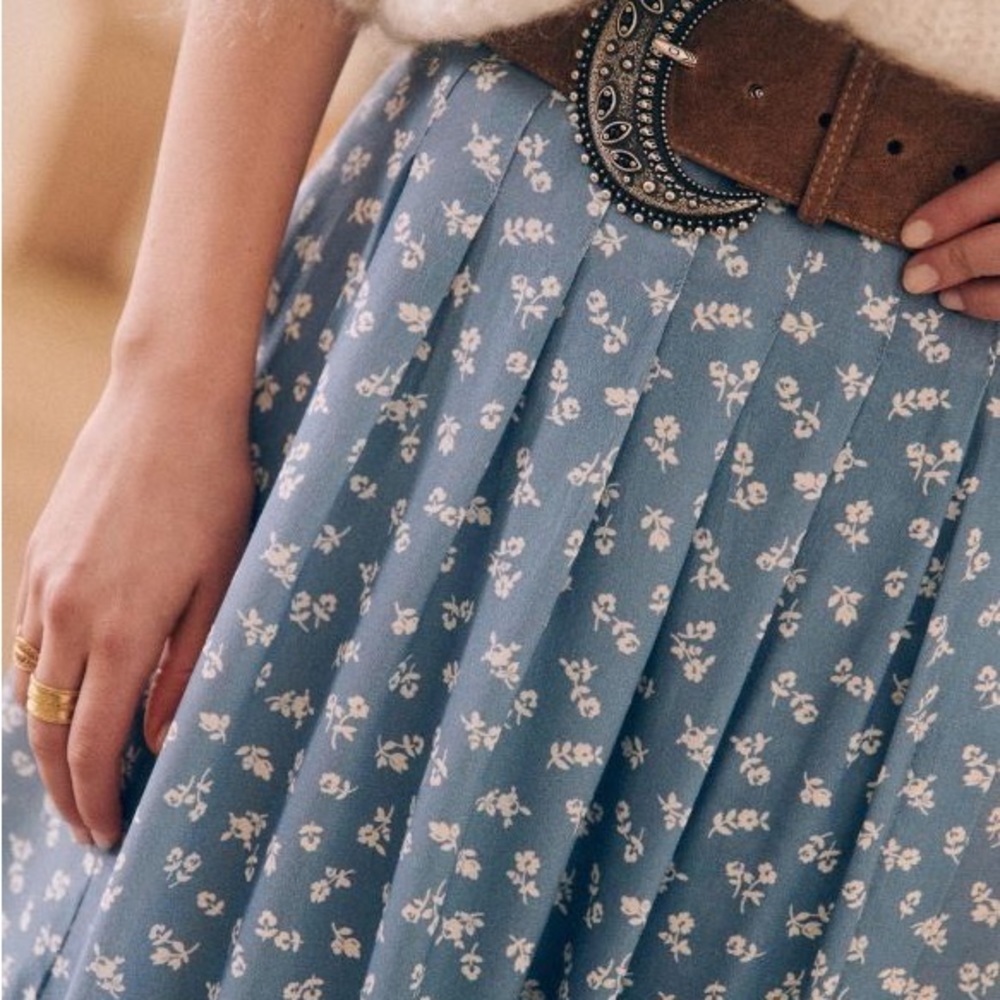 Sezane Alicia Skirt Mini Flowers